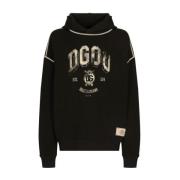 Zwarte Sweatshirt Aw24 Dolce & Gabbana , Black , Heren