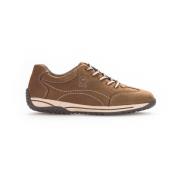 Nubuck Leren Casual Sport Basket Gabor , Brown , Dames