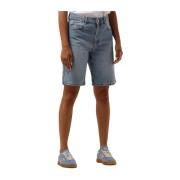 Lichtblauwe Denim Shorts voor de Zomer Neo Noir , Blue , Dames