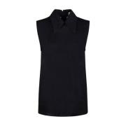 Zwarte mouwloze top Jil Sander , Black , Dames