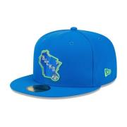 NBA ALT Cap - Blauw Patched Logo New Era , Blue , Heren