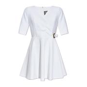 Jurk met gesp Versace Jeans Couture , White , Dames