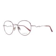 Rode Ronde Metalen Optische Frames Sandro , Red , Dames