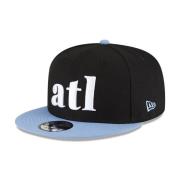 Snapback NBA Cap - Zwart Geborduurd New Era , Black , Heren