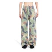 Camo Militair Grijs Losse Broek Palm Angels , Multicolor , Heren