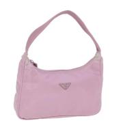 Pre-owned Nylon pouches Prada Vintage , Pink , Dames