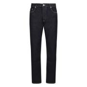 Straight-leg Jeans met Metalen Klinknagels Icon Denim , Blue , Heren