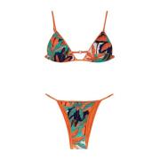 Verstelbare driehoek bikini met Braziliaanse slip Me-Fui , Multicolor ...