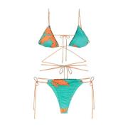 Verstelbare driehoek bikini met Braziliaanse slip Me-Fui , Multicolor ...