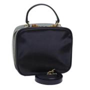 Pre-owned Leather handbags Gucci Vintage , Black , Dames