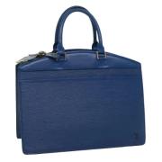 Pre-owned Leather handbags Louis Vuitton Vintage , Blue , Dames