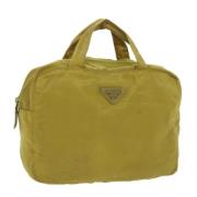 Pre-owned Nylon handbags Prada Vintage , Yellow , Dames