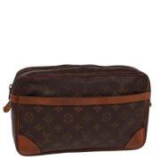 Pre-owned Canvas clutches Louis Vuitton Vintage , Brown , Dames