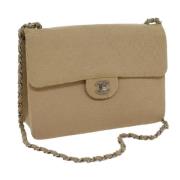 Pre-owned Cotton chanel-bags Chanel Vintage , Beige , Dames