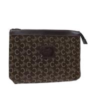 Pre-owned Canvas clutches Celine Vintage , Brown , Dames