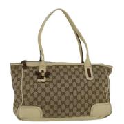 Pre-owned Canvas gucci-bags Gucci Vintage , Beige , Dames