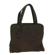 Pre-owned Nylon handbags Prada Vintage , Green , Dames