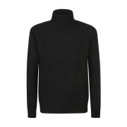 Zwarte Sweaters voor Mannen Roberto Collina , Black , Heren