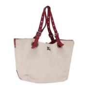 Pre-owned Canvas handbags Burberry Vintage , Beige , Dames