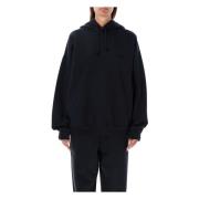 Zwart Logo Hoodie Gebreide kleding Y-3 , Black , Dames