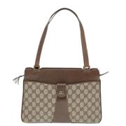 Pre-owned Leather gucci-bags Gucci Vintage , Beige , Dames