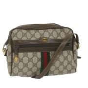 Pre-owned Leather gucci-bags Gucci Vintage , Beige , Dames