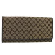 Pre-owned Canvas wallets Celine Vintage , Beige , Dames