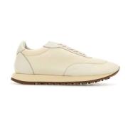 Tweekleurige leren mesh sneakers The Row , Beige , Dames