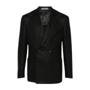 Zwarte heren buitenkleding Aw24 Corneliani , Black , Heren