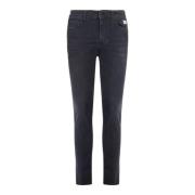 Slim-fit Denim Jeans Roy Roger's , Black , Heren