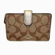 Pre-owned Canvas wallets Coach Pre-owned , Beige , Dames