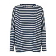 Gestreept Oversized T-shirt Moonlit Ocean Masai , Blue , Dames