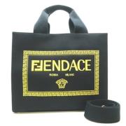 Pre-owned Canvas totes Versace Pre-owned , Black , Dames