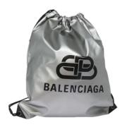 Pre-owned Nylon backpacks Balenciaga Vintage , Gray , Dames