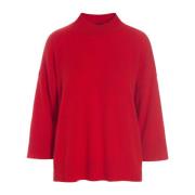 Cloud Cashmere Blouse Lava Bitte Kai Rand , Red , Dames