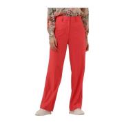 Rechte Pijp Stretch Broek Koraal Alix The Label , Orange , Dames