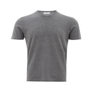 Elegant Grijs Katoenen T-Shirt Mannen Gran Sasso , Gray , Heren