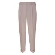 Taupe Broek met Manchetten en Zakken Mauro Grifoni , Beige , Heren