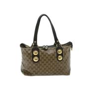 Pre-owned Canvas gucci-bags Gucci Vintage , Beige , Dames