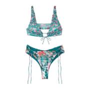 Verstelbare driehoek bikini met Amerikaanse slip Me-Fui , Multicolor ,...