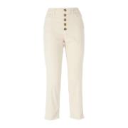 Stijlvolle Jeans met Koons Gioiello Detail Dondup , Beige , Dames