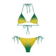 Bikini Triangolo E Slip Regolabile Visionary Dose F**k , Multicolor , ...