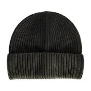 Groene Geribbelde Gebreide Beanie Muts Destin , Green , Unisex