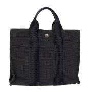 Pre-owned Canvas totes Hermès Vintage , Gray , Dames