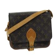 Pre-owned Canvas louis-vuitton-bags Louis Vuitton Vintage , Brown , Da...