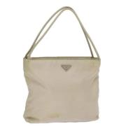 Pre-owned Nylon totes Prada Vintage , Beige , Dames