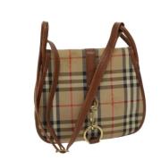 Pre-owned Canvas shoulder-bags Burberry Vintage , Brown , Dames