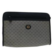 Pre-owned Leather clutches Gucci Vintage , Blue , Dames