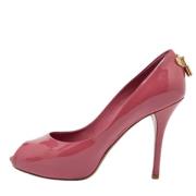 Pre-owned Leather heels Louis Vuitton Vintage , Pink , Dames