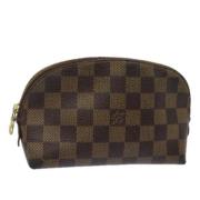 Pre-owned Canvas pouches Louis Vuitton Vintage , Brown , Dames